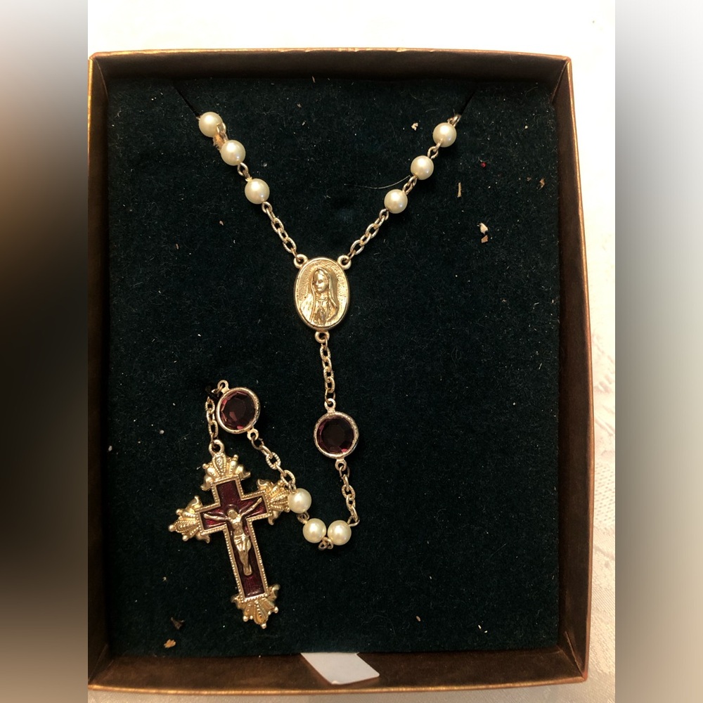 The Vatican Library Collection Rosary with Swarovski Crystals